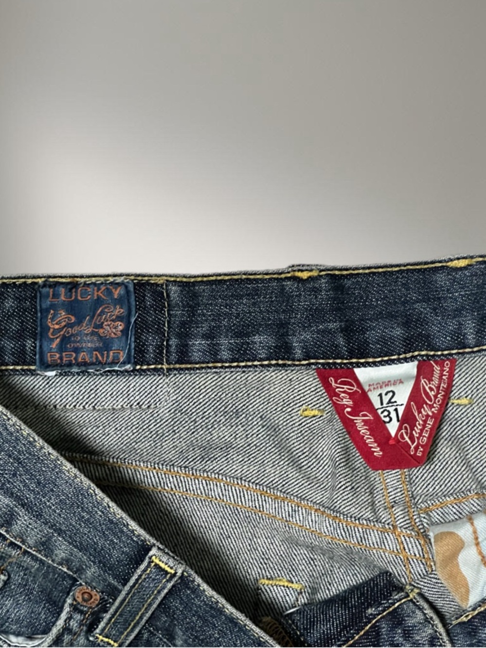 NWT Vintage Y2K Lucky Brand Easy Rider Boot Cut Jeans Made in USA Sz 31 - Picture 6 of 11